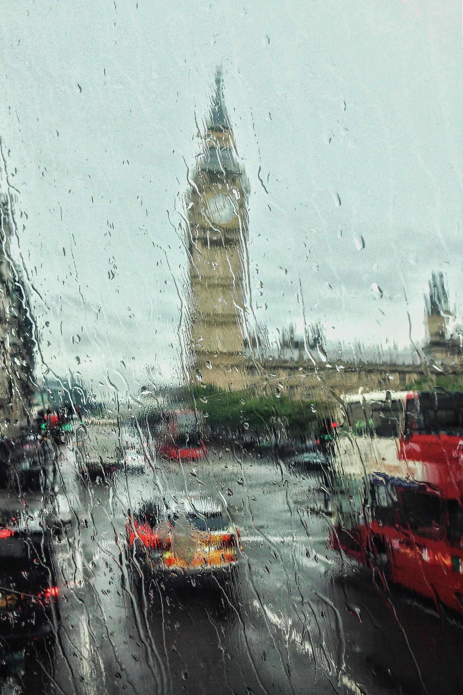 Photo of Water Droplets on Glass Window