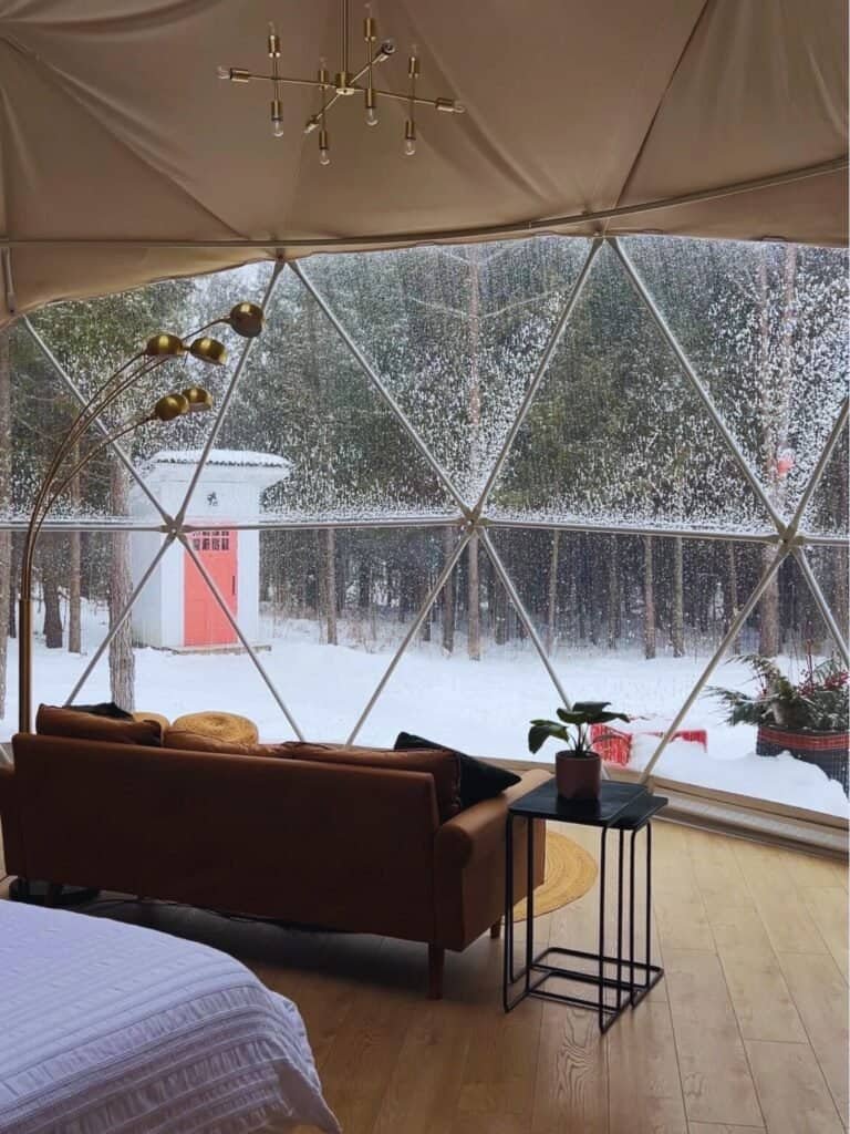 birch wood luxury camping