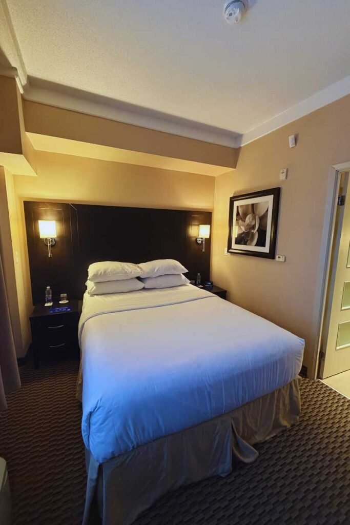 places to stay in guelph - picture of the author's suite in Delta Hotels by Marriott Guelph Conference Centre
