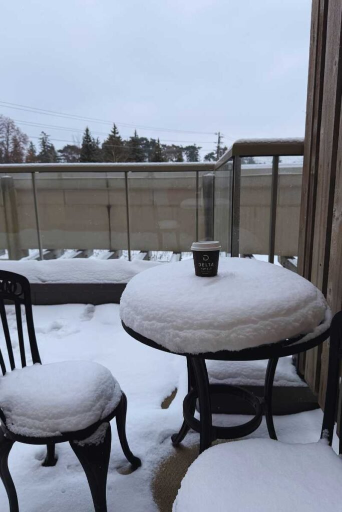 places to stay in guelph - an image of the balcony in marriott guelph conference centre