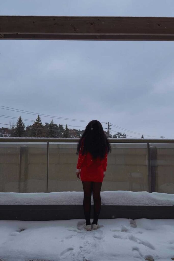 places to stay in guelph - image of the author in the balcony of marriott guelph conference centre