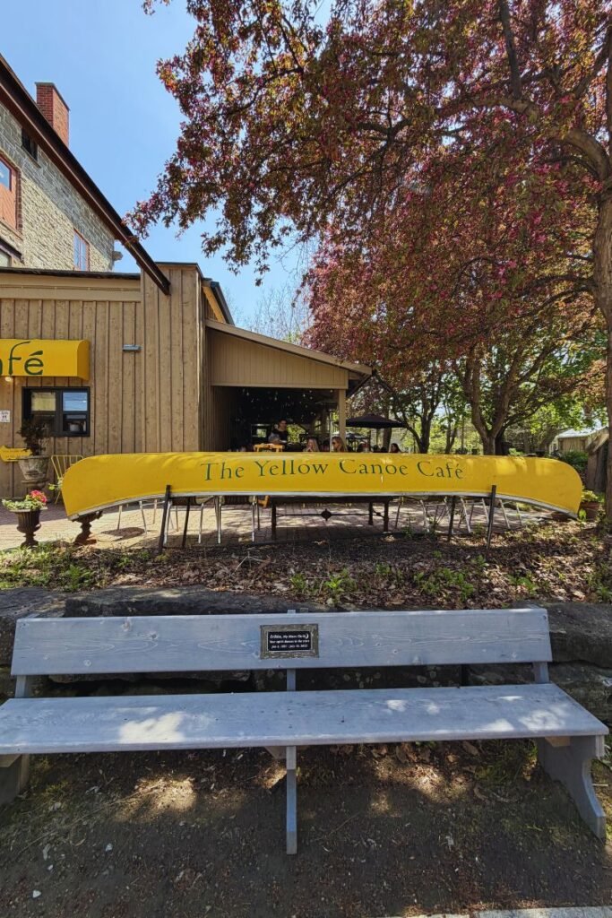 Things to Do in Merrickville Ontario - yellow canoe cafe